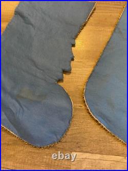 HANDMADE LEEWARDS Rare Vintage PAIR 1979 Santa Reindeer Christmas Stockings