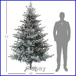 HOMCOM 7.5ft Artificial Nordic Pine Christmas Tree with Snow, Easy Assembly HOMCOM 7.5ft Artificial Nordic Pine Christmas Tree with Snow, Easy Assembly