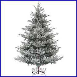 HOMCOM 7.5ft Artificial Nordic Pine Christmas Tree with Snow, Easy Assembly HOMCOM 7.5ft Artificial Nordic Pine Christmas Tree with Snow, Easy Assembly