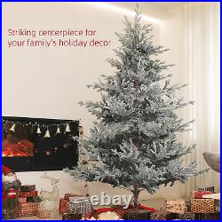 HOMCOM 7.5ft Artificial Nordic Pine Christmas Tree with Snow, Easy Assembly HOMCOM 7.5ft Artificial Nordic Pine Christmas Tree with Snow, Easy Assembly