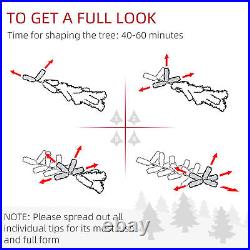 HOMCOM 7.5ft Artificial Nordic Pine Christmas Tree with Snow, Easy Assembly HOMCOM 7.5ft Artificial Nordic Pine Christmas Tree with Snow, Easy Assembly