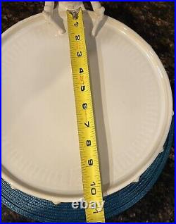 HTF Pottery Barn 12 Days of Christmas Drummer Drumming Stoneware Cake Stand