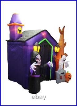 HUGE Halloween Inflatable Haunted House Arch Archway Skeleton Ghost Decoration