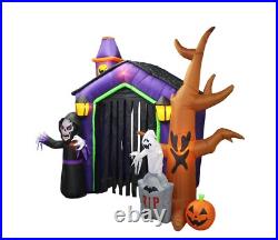 HUGE Halloween Inflatable Haunted House Arch Archway Skeleton Ghost Decoration