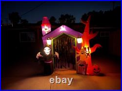 HUGE Halloween Inflatable Haunted House Arch Archway Skeleton Ghost Decoration