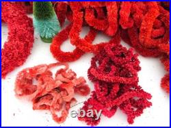 HUGE Lot of Antique & Vintage CHRISTMAS Raffia & Chenile Garlands and Wreaths HUGE Lot of Antique & Vintage CHRISTMAS Raffia & Chenile Garlands and Wreaths