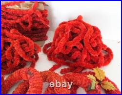 HUGE Lot of Antique & Vintage CHRISTMAS Raffia & Chenile Garlands and Wreaths HUGE Lot of Antique & Vintage CHRISTMAS Raffia & Chenile Garlands and Wreaths