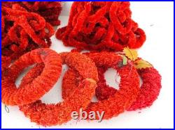 HUGE Lot of Antique & Vintage CHRISTMAS Raffia & Chenile Garlands and Wreaths HUGE Lot of Antique & Vintage CHRISTMAS Raffia & Chenile Garlands and Wreaths
