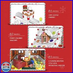 Hahaspil Christmas Gingerbread House Ornaments Building Set Toys, ? With Led L Hahaspil Christmas Gingerbread House Ornaments Building Set Toys, ? With Led L
