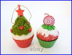 Hallmark 2010-2018 Christmas Cupcakes Series Ornaments