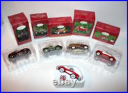 Hallmark Ornament Collector's Club Christmas Tree Hanging Classic Cars Lot of 5