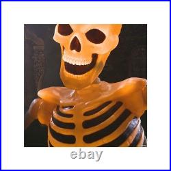 Halloween 2025! Huge Over 7' Skeleton Lighted Ground Breaker Halloween New Prop