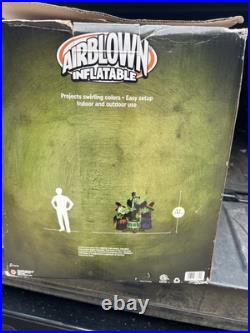 Halloween 6 ft Lighted Animated Fire and Ice Witches Cauldron Inflatable Halloween 6 ft Lighted Animated Fire and Ice Witches Cauldron Inflatable