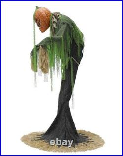 Halloween 7ft Animated Pumpkin Scarecrow with Music and Lights