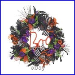 Halloween BOO Wreath 26 Pre-Lit Neon Light Up Décor (2-Pack) Halloween BOO Wreath 26 Pre-Lit Neon Light Up Décor (2-Pack)