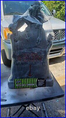 Halloween Beetlejuice Light Up Tombstone Graveyard In Hand Sealed Spirit Excl