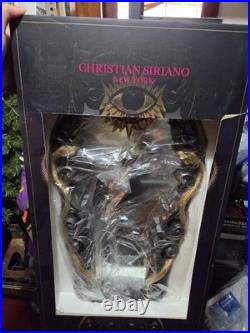Halloween Christian Siriano Gothic Black & Gold Snakes Eye Ornate Mirror