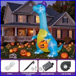Halloween Decorations Outdoor Inflatables 12FT Dinosaur Witch Hat Pumpkin Halloween Decorations Outdoor Inflatables 12FT Dinosaur Witch Hat Pumpkin