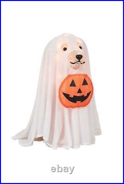Halloween Haunted Living 24-in Lighted Labrador Retriever Dog with Cape 2024 NEW