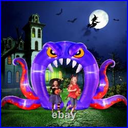 Halloween Inflatable Blow Up Decorations, 16FT Long 8FT Tall Purple Monster O