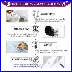 Halloween Inflatable Blow Up Decorations, 16FT Long 8FT Tall Purple Monster O