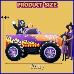Halloween Inflatables Decorations 8 Ft Long Outdoor Blow Up Monster Skeleton