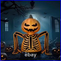Halloween Inflatables Decorations Outdoor 5.6 Ft Pumpkin Skeleton Skull Giant In Halloween Inflatables Decorations Outdoor 5.6 Ft Pumpkin Skeleton Skull Giant In