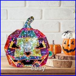 Halloween Ornament Lamp Prismatic Iridescent Pumpkin Prismatic LED Pumpkin Light Halloween Ornament Lamp Prismatic Iridescent Pumpkin Prismatic LED Pumpkin Light