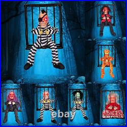 Halloween Prisoner Decor Scary Cage Prisoner Caged Jail Screaming vividly