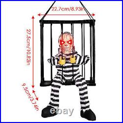 Halloween Prisoner Decor Scary Cage Prisoner Caged Jail Screaming vividly