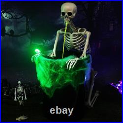 Halloween Puking Skeleton Vomiting Decoration Lawn Outdoor