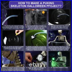 Halloween Puking Skeleton Vomiting Decoration Lawn Outdoor