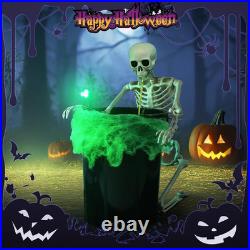Halloween Puking Skeleton Vomiting Decoration Lawn Outdoor