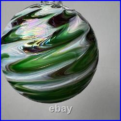 Hand Blown Glass Ornaments Set of 4 Decorative Holiday Tree Ornaments