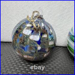 Hand Blown Glass Ornaments Set of 4 Decorative Holiday Tree Ornaments Hand Blown Glass Ornaments Set of 4 Decorative Holiday Tree Ornaments
