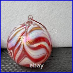 Hand Blown Glass Ornaments Set of 4 Decorative Holiday Tree Ornaments