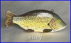 Hand Painted Wooden Fishing Lure 6. Signed Rudy Zweig