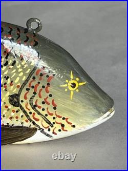 Hand Painted Wooden Fishing Lure 6. Signed Rudy Zweig