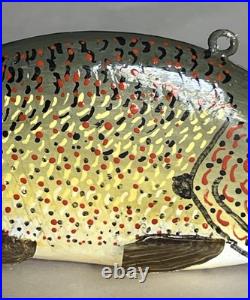 Hand Painted Wooden Fishing Lure 6. Signed Rudy Zweig