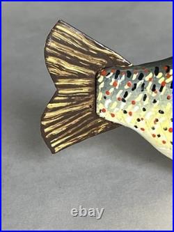 Hand Painted Wooden Fishing Lure 6. Signed Rudy Zweig