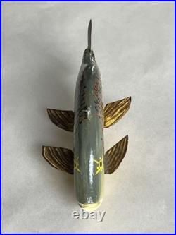 Hand Painted Wooden Fishing Lure 6. Signed Rudy Zweig