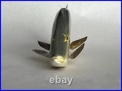 Hand Painted Wooden Fishing Lure 6. Signed Rudy Zweig
