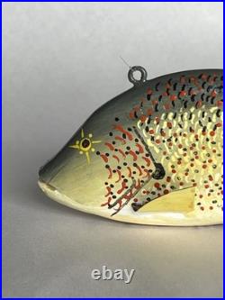 Hand Painted Wooden Fishing Lure 6. Signed Rudy Zweig