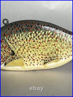 Hand Painted Wooden Fishing Lure 6. Signed Rudy Zweig
