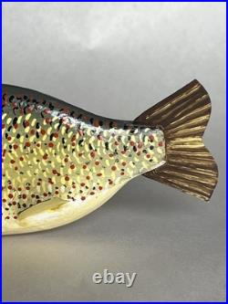 Hand Painted Wooden Fishing Lure 6. Signed Rudy Zweig