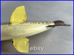 Hand Painted Wooden Fishing Lure 6. Signed Rudy Zweig