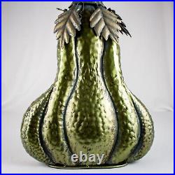 Handcraft Autumn Green Copper Swirling Stem Metal Pumpkins Yard Decoration Handcraft Autumn Green Copper Swirling Stem Metal Pumpkins Yard Decoration