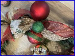 Handcrafted Decorative Pre-lit Festive Christmas Garland-28 feet long