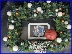 Handmade Custom Dallas Mavericks SKILZ Basketball Hoop Holiday Wreath
