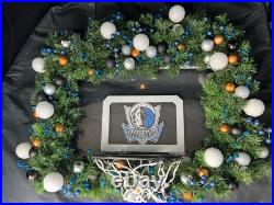 Handmade Custom Dallas Mavericks SKILZ Basketball Hoop Holiday Wreath